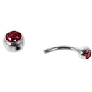 5 Pieces Belly Bar Mixed Color Crystal Navel Button Bars Ring Ornament
