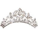 Wedding Bridal Bridesmaid Princess Tiara Crown Crystal Flower Hair Comb Headband Headpiece
