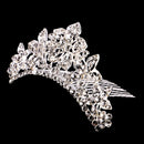 Wedding Bridal Bridesmaid Princess Tiara Crown Crystal Flower Hair Comb Headband Headpiece