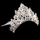Wedding Bridal Bridesmaid Princess Tiara Crown Crystal Flower Hair Comb Headband Headpiece