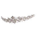 Vintage Crystal Leaf Flower Tiara Bridal Headband Wedding Hair Accessories