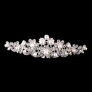 Wedding Bridal Rhinestone Pearl Hair Comb Necklace Earring Jewelry Sets