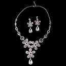 Wedding Bridal Rhinestone Pearl Hair Comb Necklace Earring Jewelry Sets