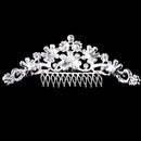 Wedding Bridal Rhinestone Pearl Hair Comb Necklace Earring Jewelry Sets