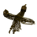12pcs 50mm Copper Metal Chain Charm Tassel Pendant For Necklace Jewelry Charm
