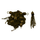 12pcs 50mm Copper Metal Chain Charm Tassel Pendant For Necklace Jewelry Charm