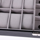 Vintage Style 6 Slots Watch Storage Box Case Jewelry Organiser Black