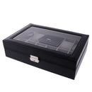 Black Leather Jewelry Case Suitable For Jewelry Organizer, Bride Gift