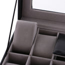 Black Leather Jewelry Case Suitable For Jewelry Organizer, Bride Gift