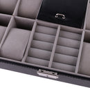 Black Leather Jewelry Case Suitable For Jewelry Organizer, Bride Gift
