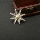 Sparkle Sunflower Faux Pearl Crystal Pin Brooch Elegant Lady Fashion Jewelry