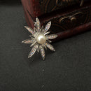 Sparkle Sunflower Faux Pearl Crystal Pin Brooch Elegant Lady Fashion Jewelry