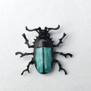 Enamel Longicorn Insect Brooch Pin Cute Costume Jewelry Animal Lover Decor