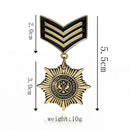 Mens Punk Uniform Medal Streampunk Gothic Brooches Badge Brooch Pin