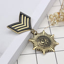 Mens Punk Uniform Medal Streampunk Gothic Brooches Badge Brooch Pin