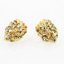 1 Pair Delicate 3D Lion Head Brooch Collar Lapel Pins Tips Gift Unisex-Gold