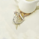 GRANDMA Crystal Rhinestone Heart Brooch Pin Best Gifts for Grandmothers