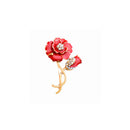Glitter Rhinestone Flower Design Pin Brooch Elegant Lady Decorations