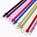 Adjustable Glitter DIY Artifical Leather Double Wrap Belt Bracelets Wristbands for 8mm Slide Charms 10-pieces