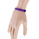 Adjustable DIY Silicone Double Wrap Belt Bracelets Wristbands for 8mm Slide Charms 12-pieces