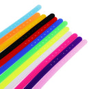 Adjustable DIY Silicone Double Wrap Belt Bracelets Wristbands for 8mm Slide Charms 12-pieces