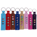 DIY Artifical Leather Belt Fob Keyrings Key Chains Fit 8mm Slide Charms 10-pieces