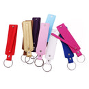 DIY Artifical Leather Belt Fob Keyrings Key Chains Fit 8mm Slide Charms 10-pieces