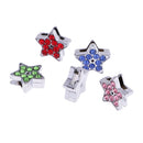 DIY Metal Charms Loose Beads Jewelry Bracelet Necklace Making Pendants Star Shape Set of 5PCS