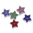 DIY Metal Charms Loose Beads Jewelry Bracelet Necklace Making Pendants Star Shape Set of 5PCS
