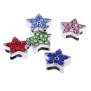 DIY Metal Charms Loose Beads Jewelry Bracelet Necklace Making Pendants Star Shape Set of 5PCS