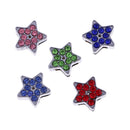 DIY Metal Charms Loose Beads Jewelry Bracelet Necklace Making Pendants Star Shape Set of 5PCS