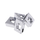 DIY Metal Charms Loose Beads Jewelry Bracelet Necklace Making Pendants Cute Creative Shape Design Pattern Set of 4PCS