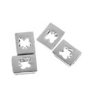 DIY Metal Charms Loose Beads Jewelry Bracelet Necklace Making Pendants Cute Creative Shape Design Pattern Set of 4PCS