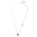 Women 316L Stainless Steel Crystal Collarbone Butterfly Pendant Necklace