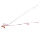 Women 316L Stainless Steel Crystal Collarbone Butterfly Pendant Necklace