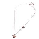 Women 316L Stainless Steel Crystal Collarbone Butterfly Pendant Necklace