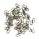 50Pcs Tibetan Silver S hook Clasp Necklace Clasp Jewelry Making 21 x 14mm