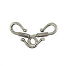 50Pcs Tibetan Silver S Hook Clasp Necklace Clasp Jewelry Findings 23 x 9 mm