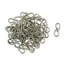 50Pcs Tibetan Silver S Hook Clasp Necklace Clasp Jewelry Findings 23 x 9 mm