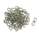 50Pcs Tibetan Silver S Hook Clasp Necklace Clasp Jewelry Findings 23 x 9 mm