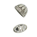Tibetan Silver Large Pewter Caps Flower Focal Beads Jewelry Making Findings 20 Pieces
