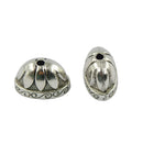 Tibetan Silver Large Pewter Caps Flower Focal Beads Jewelry Making Findings 20 Pieces