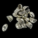 Tibetan Silver Large Pewter Caps Flower Focal Beads Jewelry Making Findings 20 Pieces