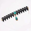 Black Lace Gothic Steampunk Vintage Necklace Choker Pendant Hen Party
