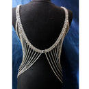 Women Alloy Metal Full Body Chain Gold Jewelry Necklace Bikini Belly Harness