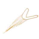Women Alloy Metal Full Body Chain Gold Jewelry Necklace Bikini Belly Harness