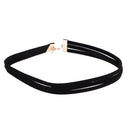 8Pieces Choker Necklace Set Stretch Velvet Classic Gothic Tattoo Lace Black