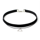 8Pieces Choker Necklace Set Stretch Velvet Classic Gothic Tattoo Lace Black