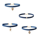 Fashion Women Jean Cord Choker Collor Chain Necklace Gift 4-pieces