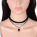 Vintage Gothic Black Lace Retro Choker Collar Necklace Charm Pendant Jewelry